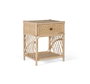 GINER Y COLOMER Table de chevet en rotin naturel - 50 cm de long, 40 cm de large, 60 cm de haut - Meuble artisanal sans montage